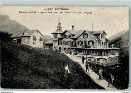 9107 Urnäsch 1912 - Alpen Kurhaus Berggasthaus Kräzerli am Säntis Hütten... - 13128201
