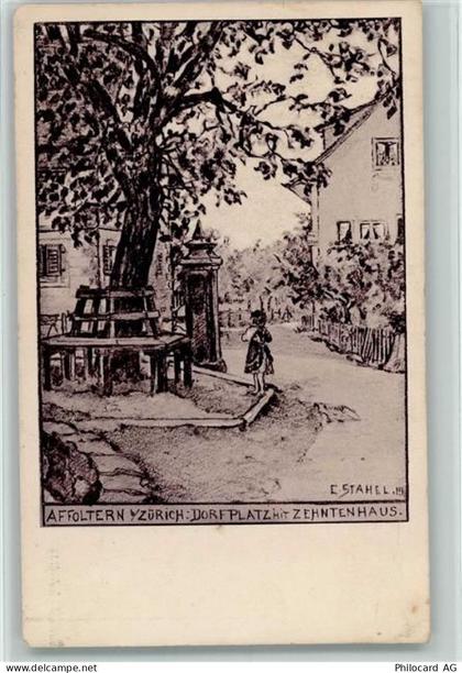 3416 Affoltern im Emmental 1962 Gebrauchsspuren Künstlerkarte sign Stahe... - 13098071