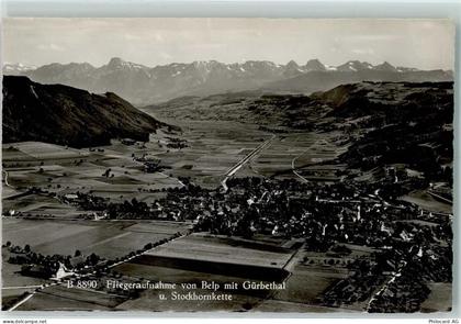 3123 Belp - Fliegeraufnahme mit Gürbethal und Stockhornkette - 13137863