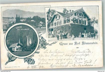 3638 Blumenstein 1899 Foto AK Postkutsche Hotel Kirche - 13596269