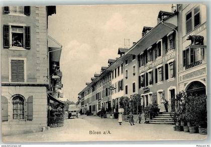 3294 Büren an der Aare 1912 Gebrauchsspuren Gasthaus Brauerei G. Kaeser... - 13276285