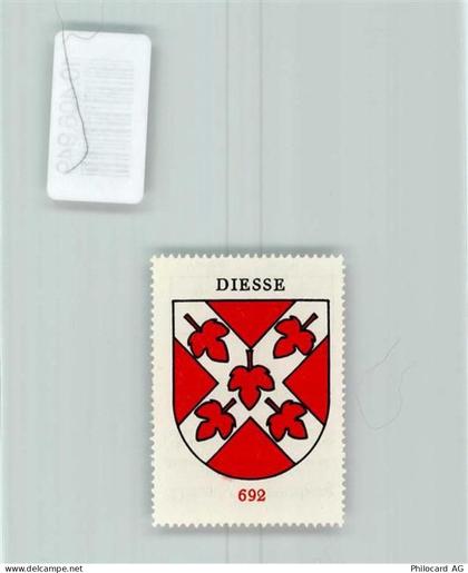 2517 Diesse - Vignette Wappen Kaffee Hag 1920-1940 - 10406949