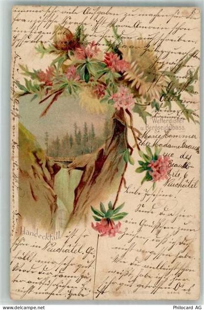 3864 Guttannen 1900 Lithographie Handeckfall - 14006085