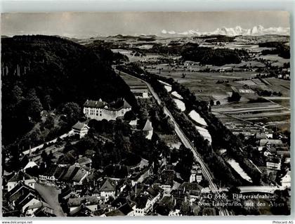 3177 Laupen BE - Fliegeraufnahme mit den Alpen - 13137704