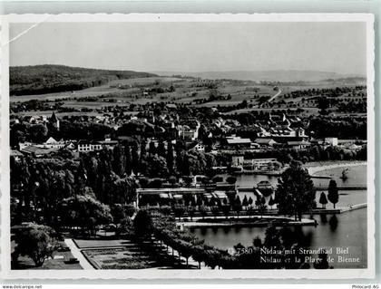 2560 Nidau Gebrauchsspuren Fliegeraufnahme Schwimmbad - 10302872