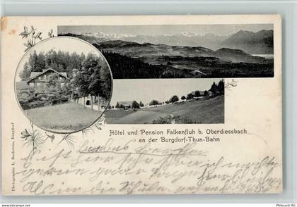 3672 Oberdiessbach 1902 - Hotel Falkenfluh AK - 13213941