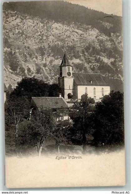 2534 Orvin 1910 - Kirche Uhr - 10586640
