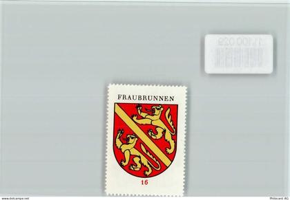 3312 Fraubrunnen - Vignette Wappen Kaffee Hag ca 1920-1940 - 11100029