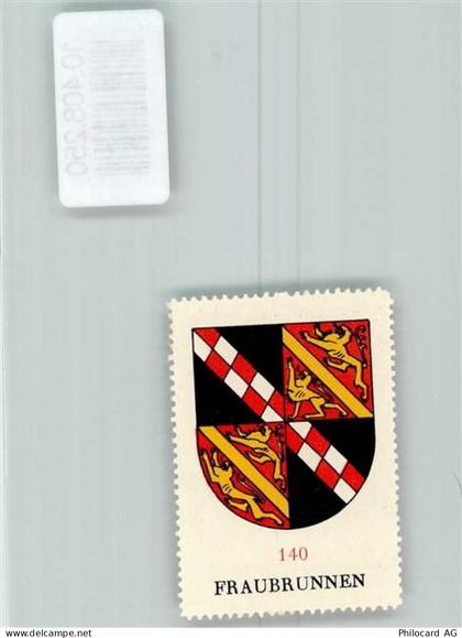 3312 Fraubrunnen - Vignette Wappen Kaffee Hag ca 1920-1940 Löwe - 10408250