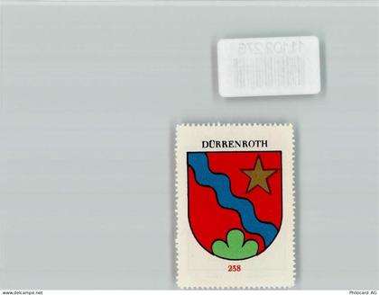 3465 Dürrenroth - Vignette Wappen Kaffee Hag ca 1920-1940 - 11102276