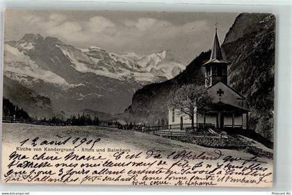 3716 Kandergrund Bunderbach 1905 - Kirche Altels Balmhorn - 10584527