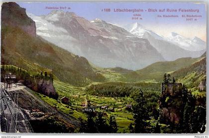 3716 Kandergrund Bunderbach 1929 - Bergbahn Lötschbergbahn Riune Felsenb... - 51424663