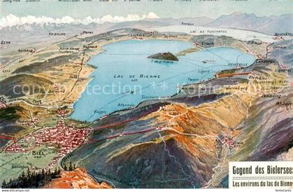 Bielersee Panoramakarte