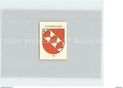 Courtelary Briefmarke Wappen Kaffee Hag