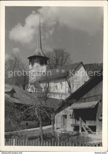 Courtelary Dorfblick mit Kirche
