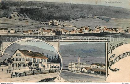 Courtelary Panorama Hotel de la Gare La Fabrique de Pate a Papier