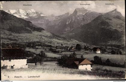 CPA Aeschi bei Spiez Kanton Bern, Landschaft