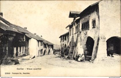 CPA Cerlier Erlach Kanton Bern, Straßenpartie