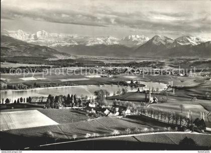 Gerzensee Fliegeraufnahme Gasthof zum Baeren