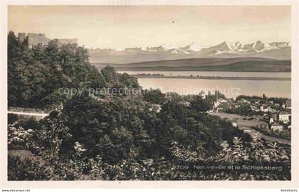 Neuveville La Neuenstadt Bielersee Preles BE Panorama Schlossberg Bielersee Alpe