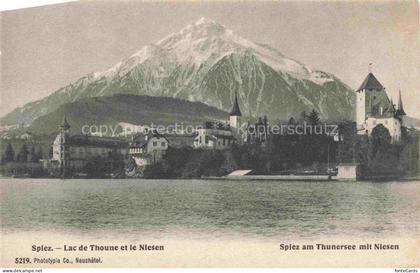 SPIEZ Thunersee Niedersimmental BE Lac de Thoune et le Niesen