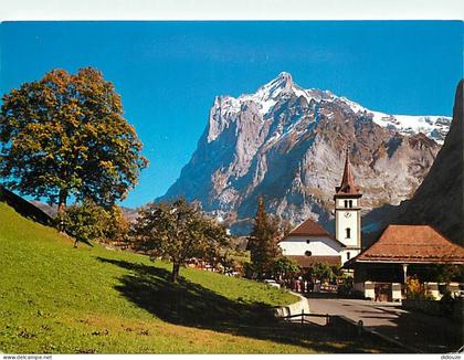 Suisse - BE Berne - Grindeiwald mit Wetterhorn - Eglise - CPM - Carte Neuve - Voir Scans Recto-Verso