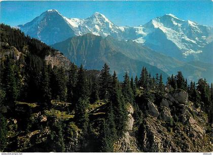 Suisse - BE Berne - Interlaken - Eiger, Mônch, Jungfrau - CPM - Carte Neuve - Voir Scans Recto-Verso