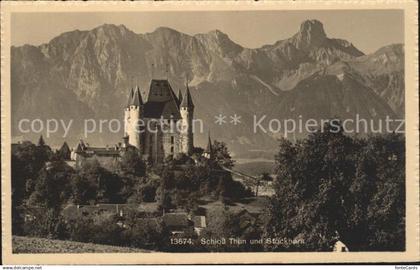 Thun BE Schloss Thun und Stockhorn