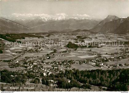 Wattenwil BE Panorama mit Hochalpen