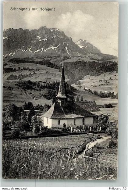 6197 Schangnau 1916 Foto AK Kirche - 38024109
