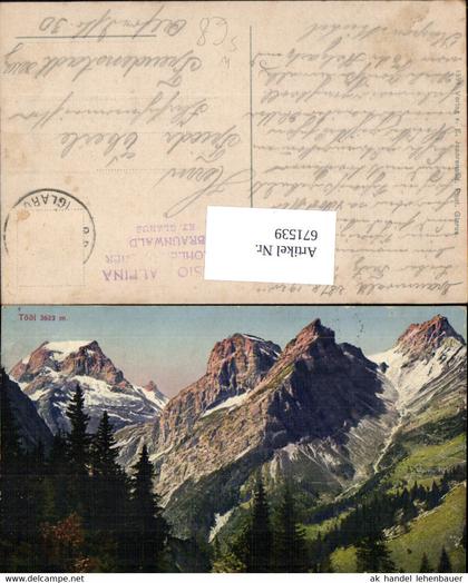 671539,Tödi Glarus Süd Switzerland Stempel Pension Alpina Braunwald