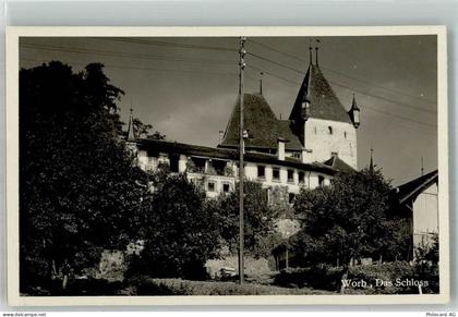 3076 Worb 1934 Foto AK Schloss - 10742564