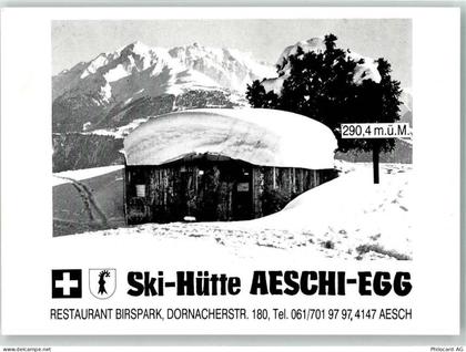 4147 Aesch BL - Skihütte Aeschi-Egg Winter - 39494697