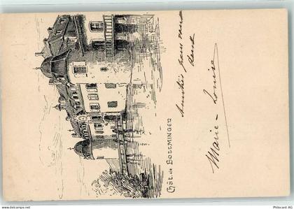 4103 Bottmingen 1901 Künstlerkarte Wasserschloss - 10622068