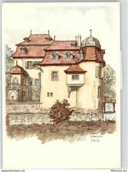 4103 Bottmingen Künstlerkarte Schloss - 52020802