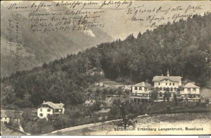 Langenbruck BL Erzenberg Langenbruck Sanatorium x 1910
