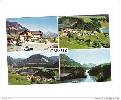 CRESUZ - MULTIVUES - Vallée de la Jogne et lac de Montsalvens