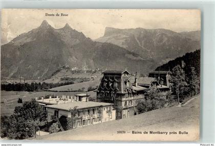 1661 Le Pâquier-Montbarry Le Pâquier FR 1911 - Dents de Broc Hotel Moles... - 10610502