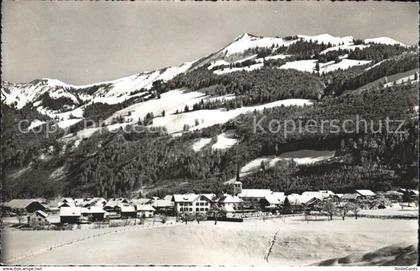 Grandvillard et les Merlas en hiver