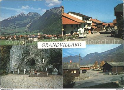 Grandvillard Panorama Dorfpartien Hoehle