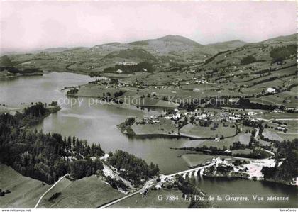 Gruyere Gruyeres FR Lac de Gruyere Vue aerienne