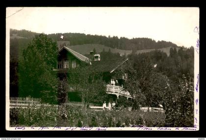 SUISSE - FRIBOURG - GRANDVILLARD - CARTE PHOTO ORIGINALE