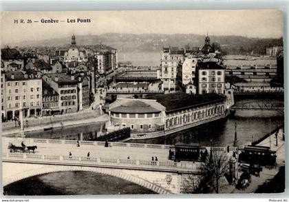 1200 Genève Genf - die Brücken Straßenbahn - 10597291