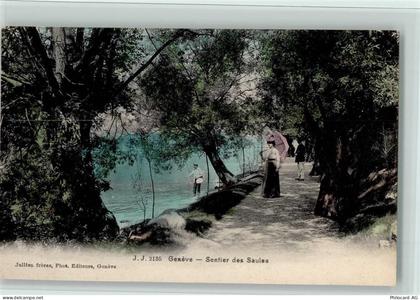 1200 Genève Genf - Sentier des Saules Bäume Spaziergänger - 12115163