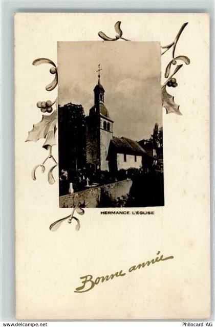 1248 Hermance - Kirche Neujahrsgruss - 10592292