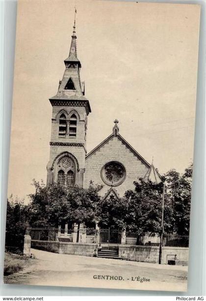 1294 Genthod Malagny Foto AK Kirche - 38071482