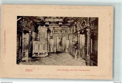 8752 Näfels 1905 - Altes Zimmer im Freulerpalast - 10620168