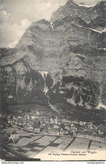 A6238 Suisse Netstal - Avalanche Wiggis 1907