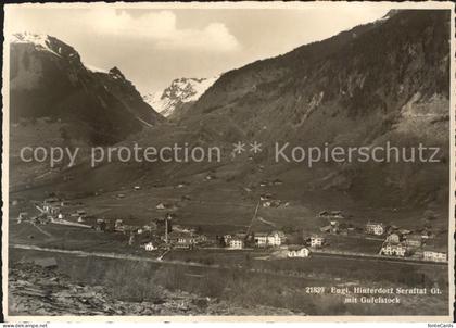 Engi Hinterdorf Sernftal mit Gufelstock