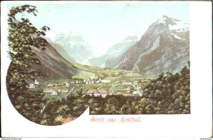 Linthal Glarus Linthal  ungelaufen ca. 1900